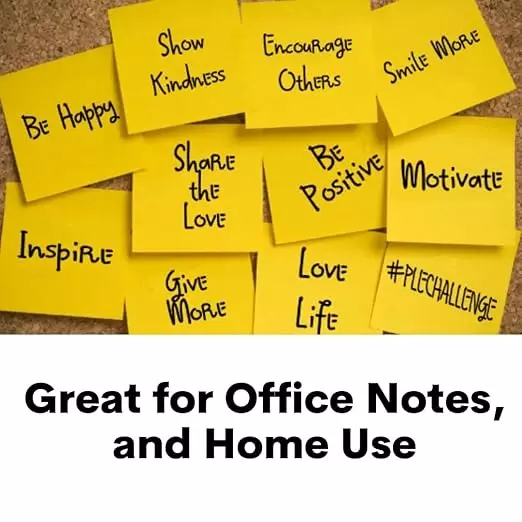 Soni Office Mate Fluorescent Sticky Note Pad 76x76 mm, 100 Sheets Strong Adhesive for Notes and Reminders, Pastel Color (Pack of 3)
