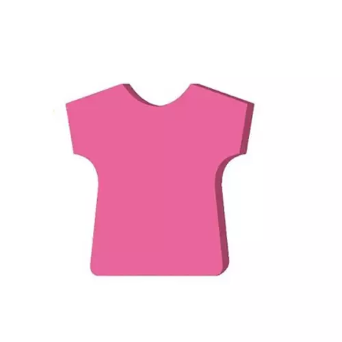 Soni Office Mate Fluorescent Sticky Notes T-Shirt Shape, Size 3x3 inch (76x76 mm) 100 Sheets Multicolor for Office, School & Home