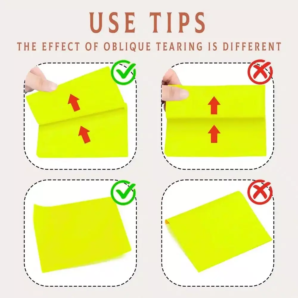 Soni Office Mate Fluorescent Sticky Note Pad 76x76 mm, 100 Sheets Strong Adhesive for Notes and Reminders (Pack of 3)