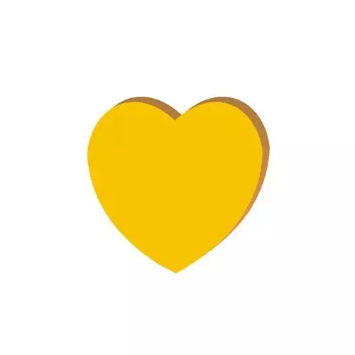 Soni Office Mate Fluorescent Sticky Notes Heart Shape, Size 3x3 inch (76x76 mm) 100 Sheets Multicolor for Office, School & Home