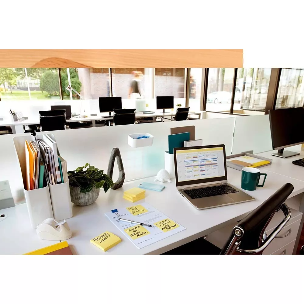 JC Sticky Notes 76.2x76.2 mm Square Shape Paper Pastel Yellow Color for School & Office Use, (Pack of 100 Sheets)