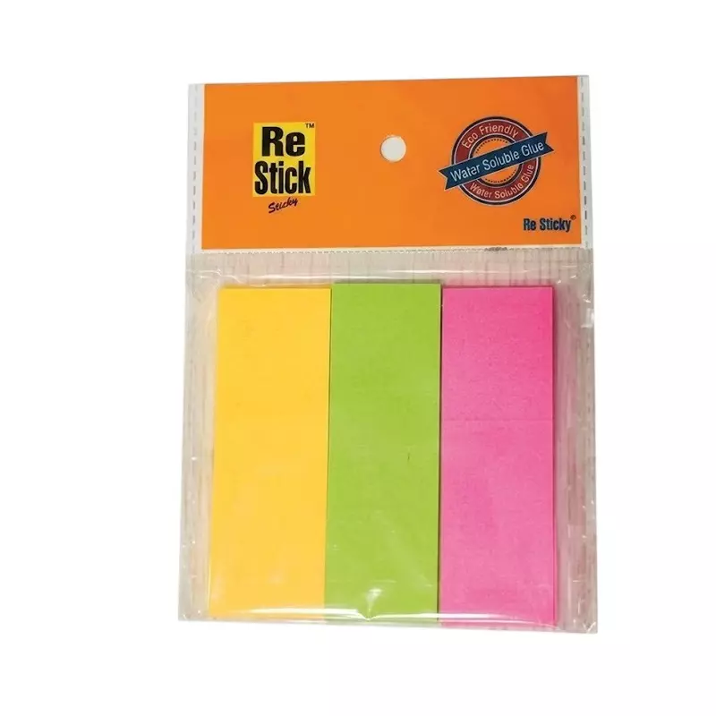 Oddy 3 Color Prompts Paper Flags 35 Sheets Assorted Paper for Home, Office & School, RSN-PR3 ECO (Pack of 3 Packet)