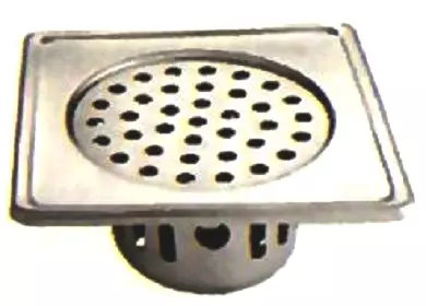 Jayna Regular 127x127 mm Anti Scratch Finish Floor Drain, RSB 127