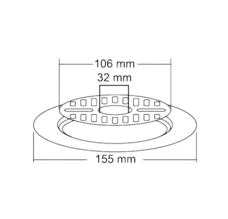 Nirali Elia 6inch Glossy Stainless Steel Floor Drain