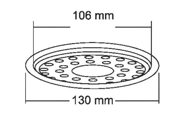 Nirali Joy 5inch Glossy Stainless Steel Floor Drain
