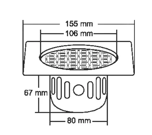 Nirali Zenith 6x6inch Big Glossy Floor Drain