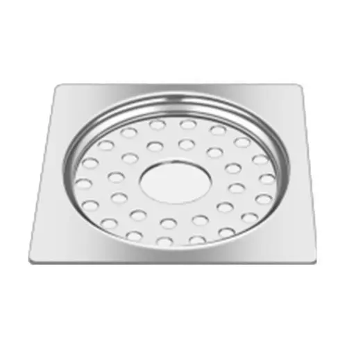 Nirali Elisa 6x6inch Satin Stainless Steel Floor Drain