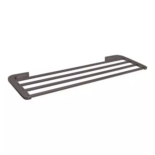 Somany Towel Rack French Collection Liana Series Gun Metal Finish Metal Body Wall Mount, 272151390401