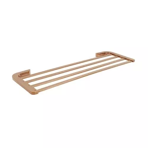 Somany Towel Rack French Collection Liana Series Rose Gold Finish Metal Body Wall Mount, 272151390081