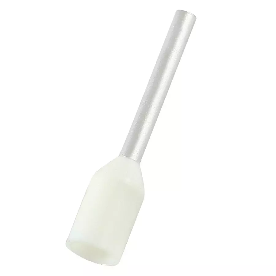 RS PRO Bootlace Ferrule Tin Plated Insulated 20 AWG to 20 AWG White, 2707497 (Pack of 1000 Pcs)