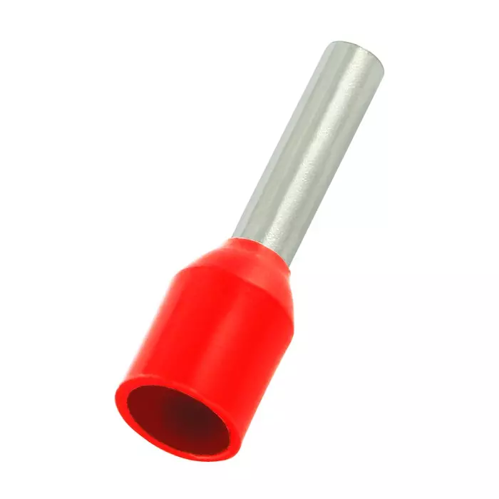 RS PRO Bootlace Ferrule Tin Plated Insulated 16 AWG to 16 AWG Red, 2707507 (Pack of 1000 Pcs)