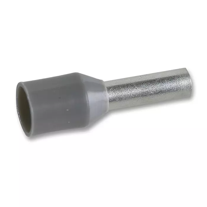 MULTICOMP PRO Wire / Bootlace Ferrules FERRULE, 12AWG, 26MM, NYLON, GREY, PK100, E4018-GREY