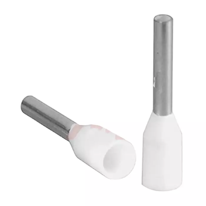 ALTECH Insulated Crimp Bootlace Ferrule 8 mm Pin Length 1.5 mm Pin Diameter 0.75 mm² Wire Size White, 2202 (Pack of 100)