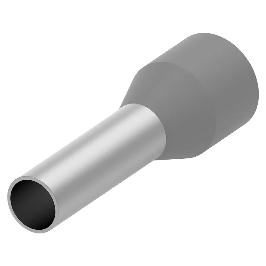 AMP - TE CONNECTIVITY TERMINAL, WIRE FERRULE, 11AWG, GRY, 1-966067-9 (Pack 100)