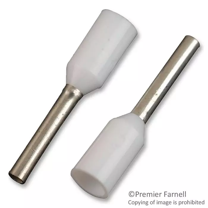 ABB - THOMAS & BETTS TERMINAL, FERRULE, 1.1MM, CRIMP, WHITE, F2021 (Pack of 500)