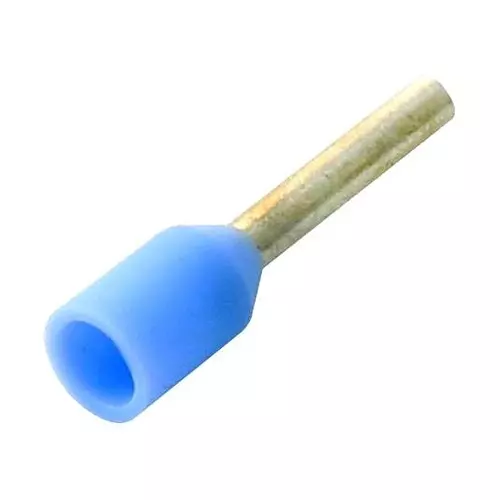 MULTICOMP PRO Wire / Bootlace Ferrules FERRULE, 26AWG, 10.4MM, NYLON, LT BLUE, E0206-LIGHTBLUE