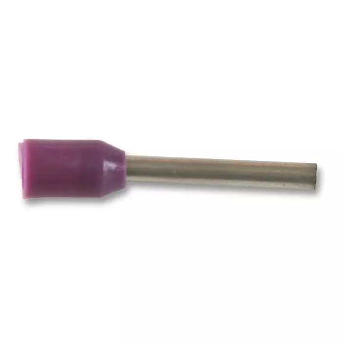 MULTICOMP PRO Wire / Bootlace Ferrules TERMINAL, WIRE FERRULE, 26AWG, VIOLET, E0208-VIOLET