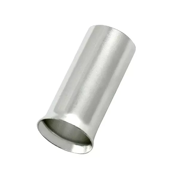 RS PRO Bootlace Ferrule Tin Plated Uninsulated 14 AWG to 14 AWG Silver, 2707558 (Pack of 500 Pcs)