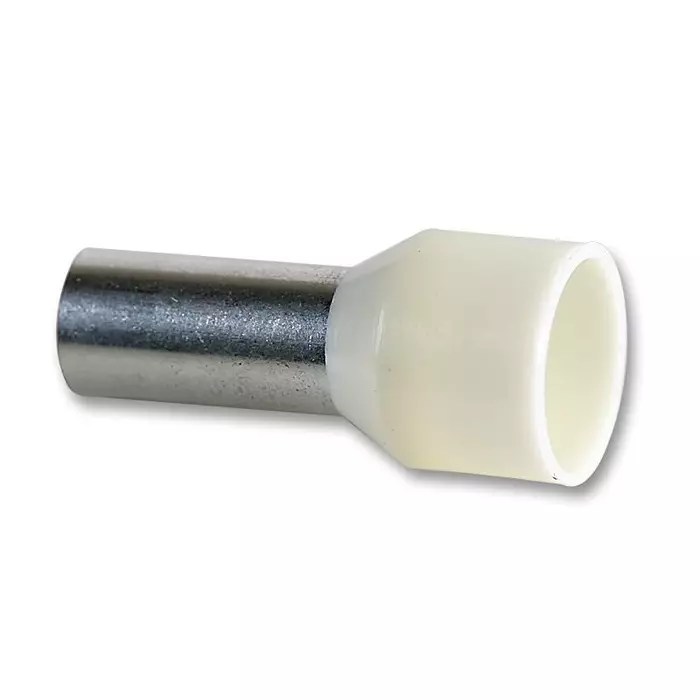 MULTICOMP PRO Wire / Bootlace Ferrules FERRULE, 8AWG, 22MM, NYLON, IVORY, PK100, E10-12-IVORY