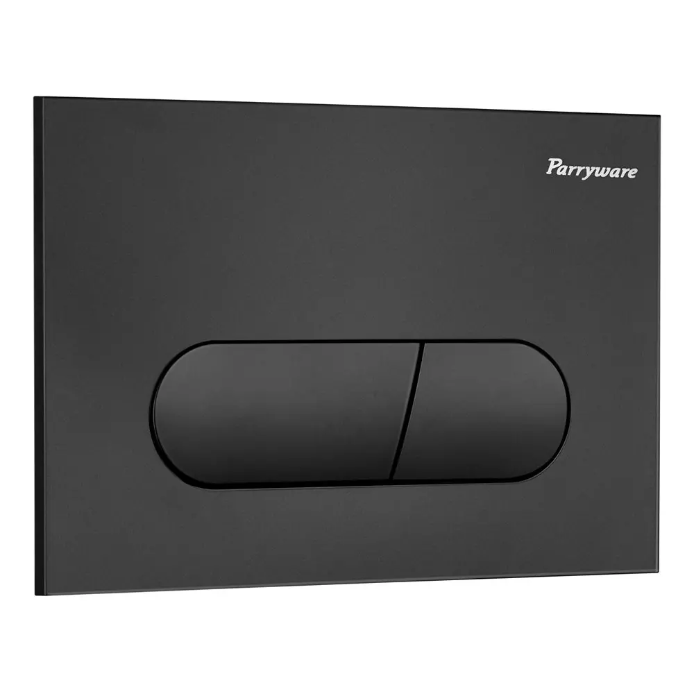 Parryware Active Oblong Series Flush Push Plate Rectangular Shape Matte Black, E822O7C
