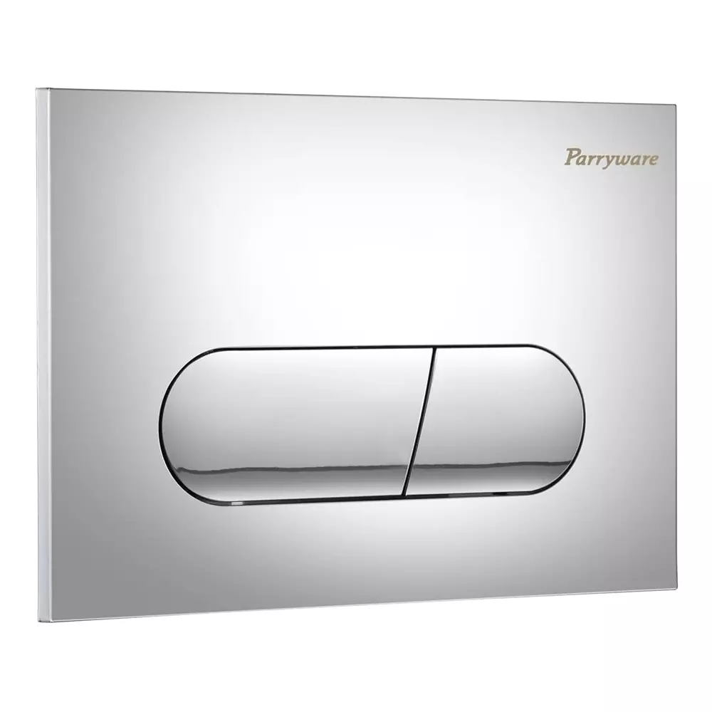 Parryware Active Oblong Series Flush Push Plate Rectangular Shape Chrome, E822OA1