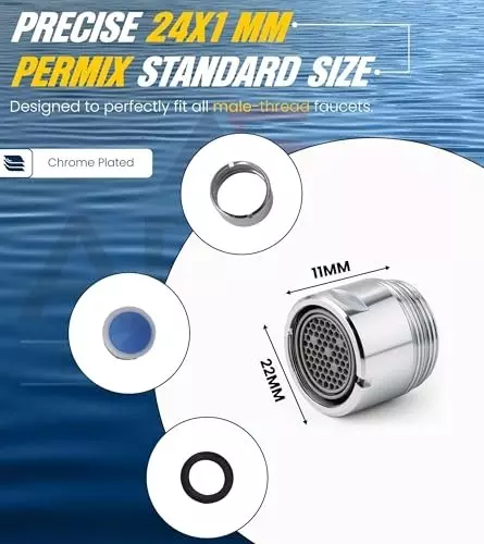 ar5h-high-performance-faucet-aerator-brass-24-mm-male-thread-with-foam-flow-silver-pack-of-4-pcs