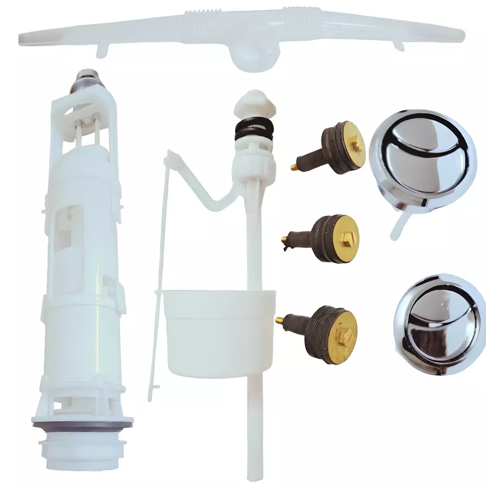 ELEGANT CASA Toilet Flush Repair Kit ABS 29x8x29 cm, 3R-MSIQ-7D1U