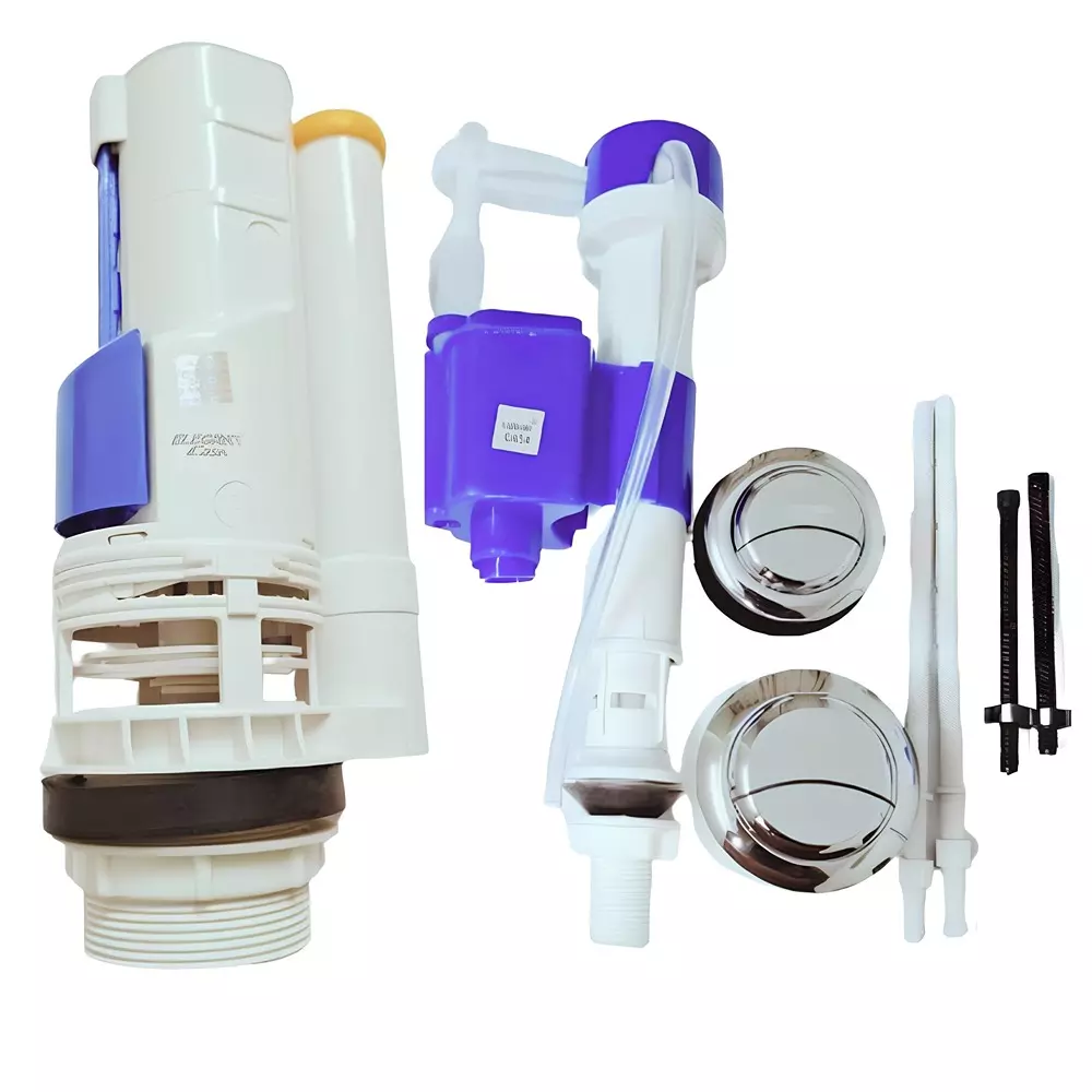 ELEGANT CASA Water-Saving Toilet Repair Kit ABS 25-250 inch White