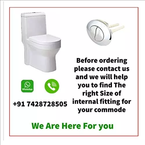 ELEGANT CASA Dual Push Flush Button ABS (High Gloss Finish) 3 & 6 L Dual Flush 60 mm Botton Size