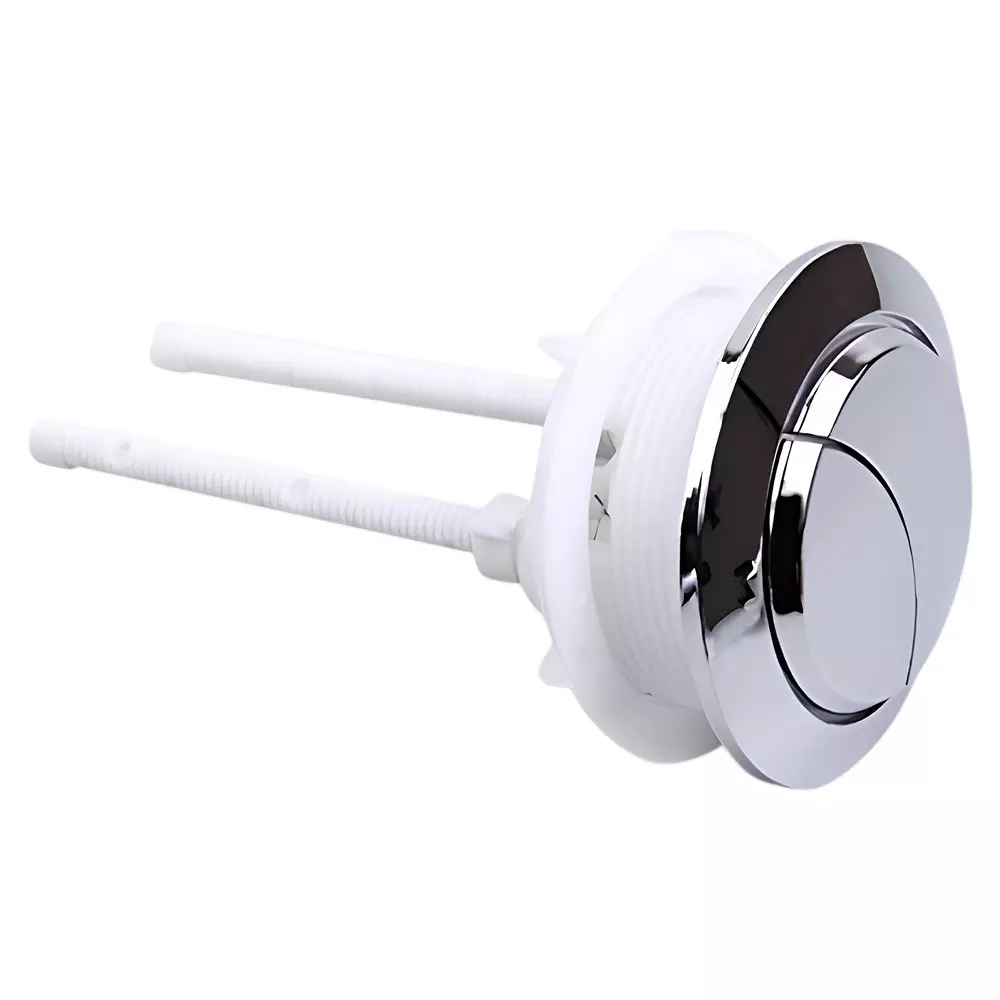 ELEGANT CASA Dual Push Flush Button ABS 45 mm Inlet Connection Silver, 2J-4JCX-ECIY