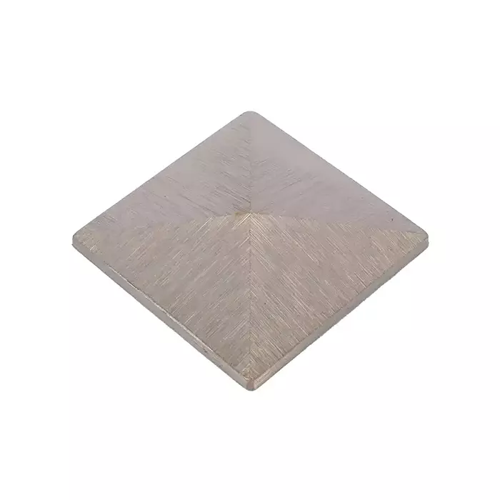 Magmus Mirror Cap 50 mm Brass Satin Silver Finish, 103340.05
