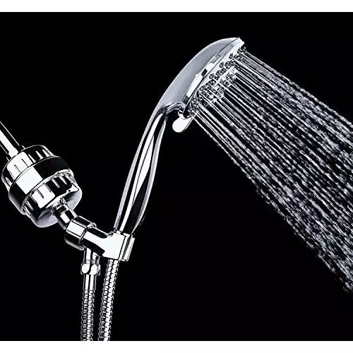 ELEGANT CASA Universal Shower Filter Kit Multi-Stage Filtration Replaceable Cartridge for Water Taps