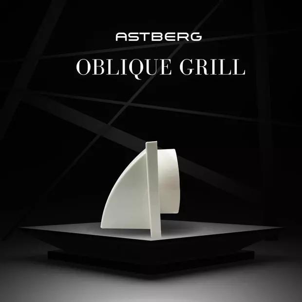 Astberg Oblique Air Grill White 150 mm (6 inch), AOG150