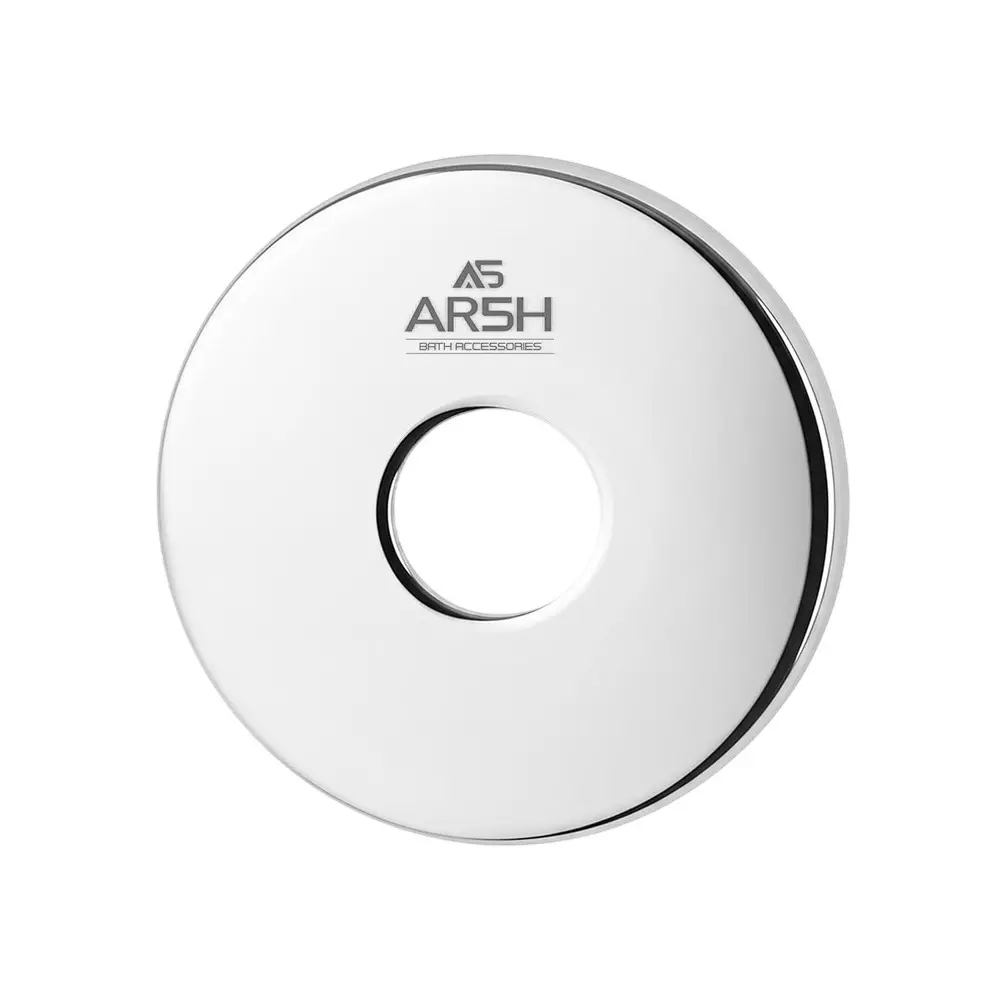 AR5H Wall Flange Round Premium Stainless Steel 304 with Mirror Chrome Finish 70 mm (2.8 inch) Silver (Pack of 8 Pcs)
