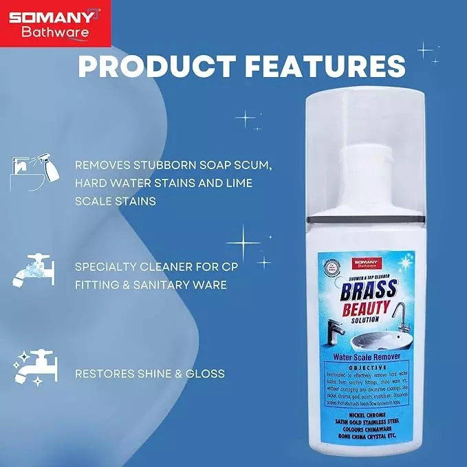 Somany Faucet Cleaning Solution for Faucets Brass Beauty Series Signature Collection