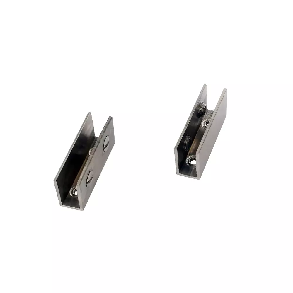 Magmus U Bracket 50x12 mm Brass Satin Silver Finish, 103404.05