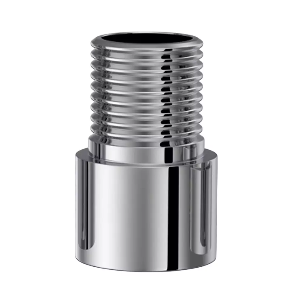 CASLLA Extension Nipple Brass Silver Chrome Finish 2 inch (50 mm), AUX-EN-205C