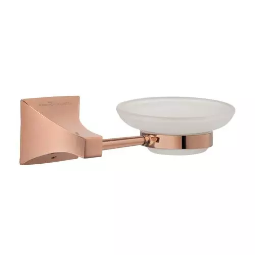 Somany Soap Dish French Collection Giza Series Rose Gold Finish Metal Body Wall Mount, 272151340131