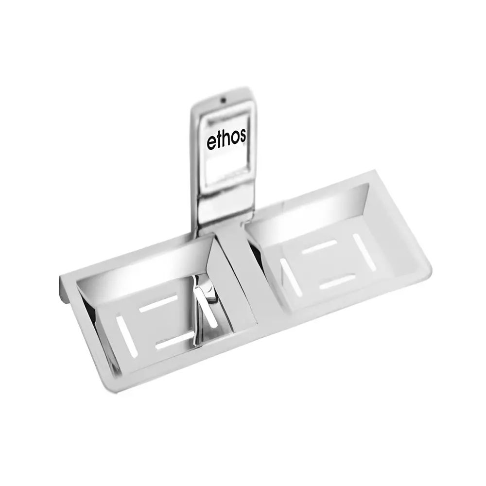 Ethos Double Soap Dish Stainless Steel Wall Mounted for Bathroom, AP-1009
