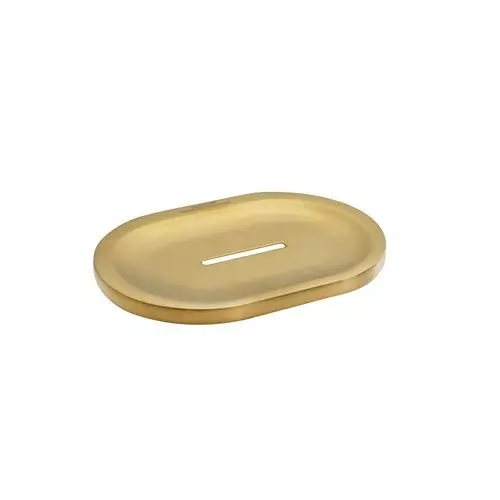 Somany Soap Dish French Collection Liana Series Brushed Gold Finish Metal Body Wall Mount, 272151390271