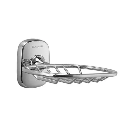 Somany Soap Dish Signature Collection Pinnacle Series Wall Mount Chrome Finish Metal Body, 272130740031