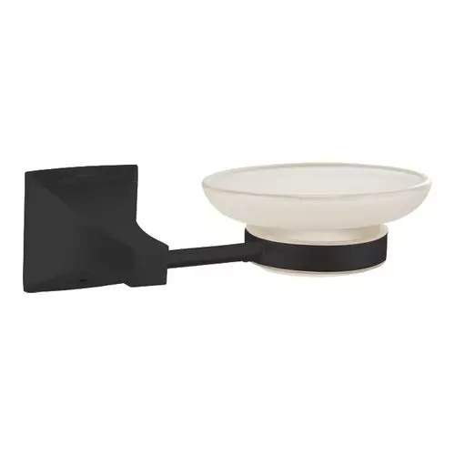 Somany Soap Dish French Collection Giza Series All Black Finish Metal Body Wall Mount, 272151340291