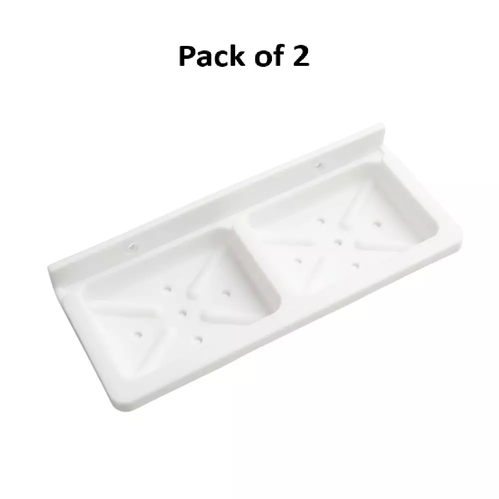generic-double-soap-dish-wall-mount-unbreakable-abs-plastic-square-with-standholder-white-pack-of-2