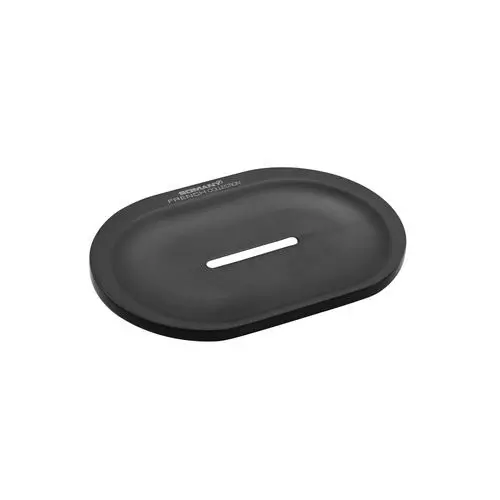 Somany Soap Dish French Collection Liana Series All Black Finish Metal Body Wall Mount, 272151390111