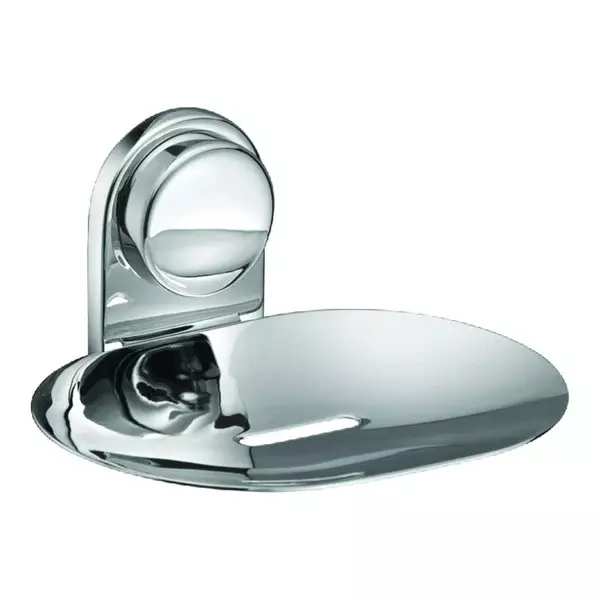 Somany Soap Dish Signature Collection Dhaara Series Wall Mount Chrome Finish Metal Body, 272130120041