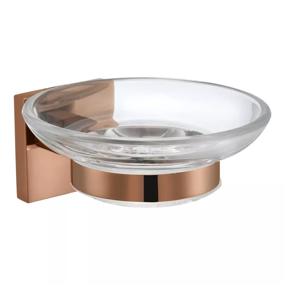 Parryware Sigma Soap Dish Wall Mount Stainless Steel Deep Rose Gold, T5903A4