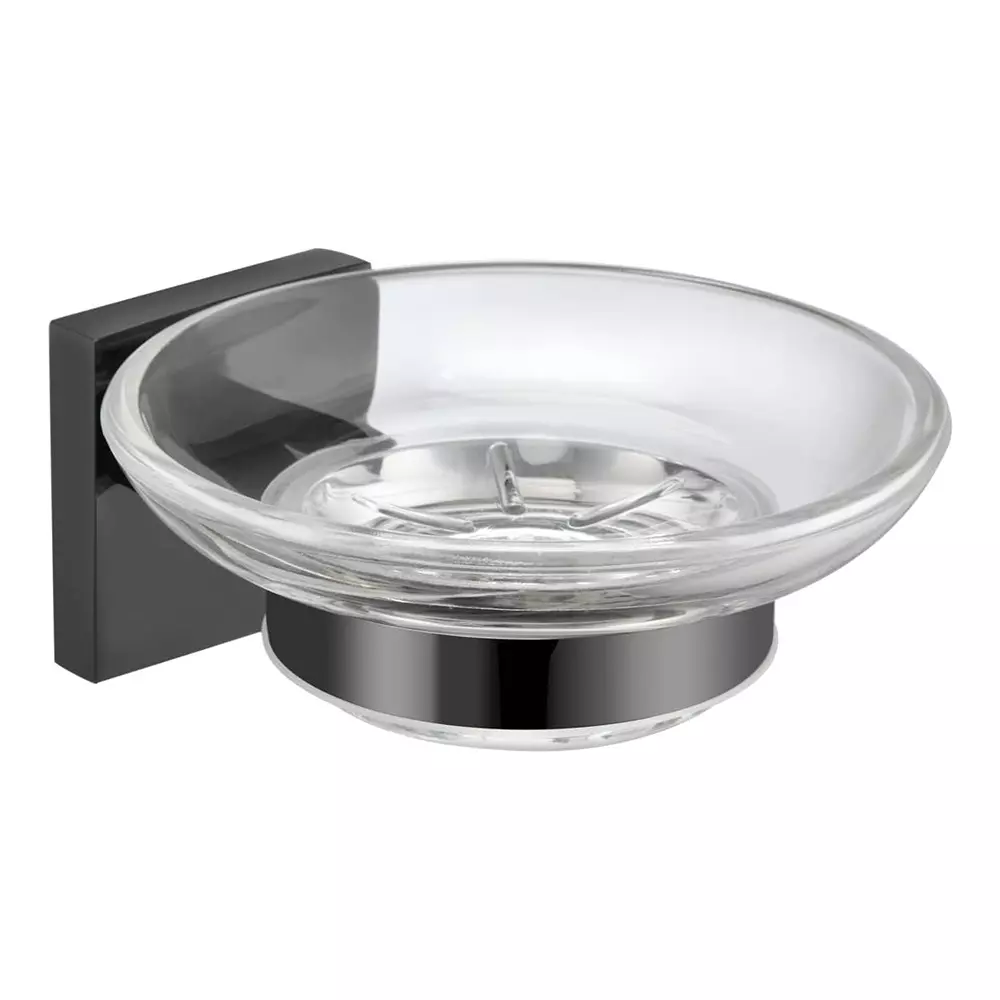 Parryware Sigma Soap Dish Wall Mount Stainless Steel Shiny Black, T5903A5