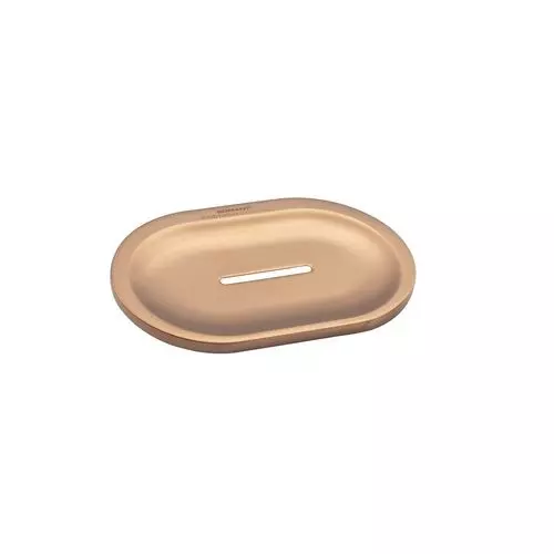 Somany Soap Dish French Collection Liana Series Rose Gold Finish Metal Body Wall Mount, 272151390031
