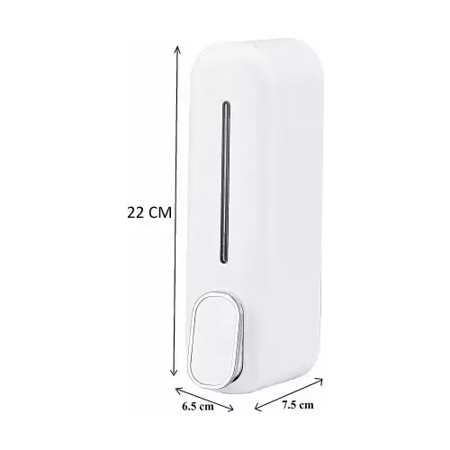 Carnival 350 ml Plastic Multi Function Liquid Shampoo Dispenser White