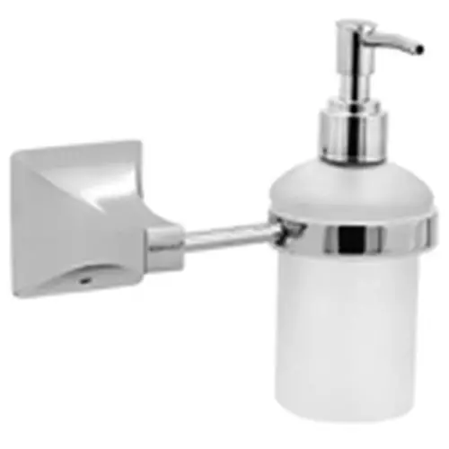 Somany Lotion Dispenser French Collection Giza Series Chrome Finish Metal Body Wall Mount, 272151340071